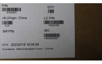 Lenovo 5D10S39873 DISPLAY LCD Module L 82UT Laibao+SDC OGL