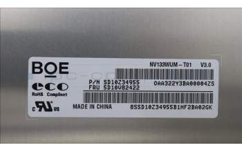 Lenovo 5D10V82422 DISPLAY BOE 13.3 WUXGA AG