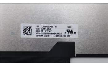 Lenovo 5D11K72542 DISPLAY FRU TIANMA TL140ADXP22-00 14.0
