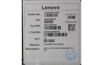 Lenovo 5D11Q23161 DISPLAY FRU SDC ATNA40HQ01 14.0 2.8K