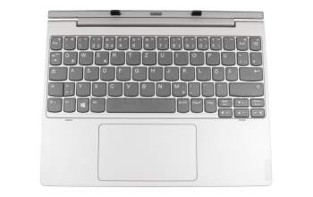 5D20R49382 original Lenovo clavier incl. topcase DE (allemand) gris/argent