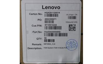 Lenovo 5F10S14222 FAN System FAN H 83JQ FCN