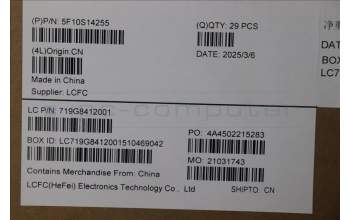 Lenovo 5F10S14255 FAN FAN L 83N3 AVC