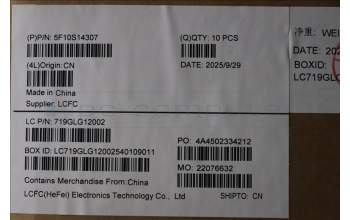 Lenovo 5F10S14307 FAN 83L0 FCN DIS