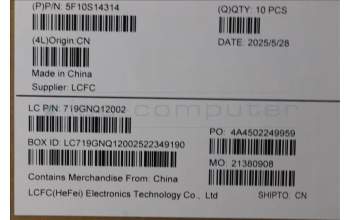 Lenovo 5F10S14314 FAN FAN L 83LU AVC