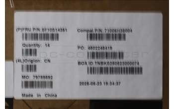 Lenovo 5F10S14351 FAN Thermal module w/Fan C 83JH PD