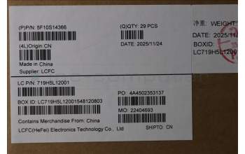 Lenovo 5F10S14366 FAN FAN L 83S0 FORCECON