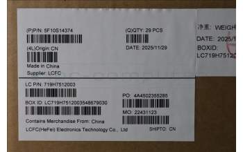 Lenovo 5F10S14374 FAN FAN L 83UU DWF