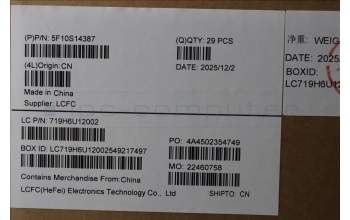 Lenovo 5F10S14387 FAN FAN L 83UT DWF