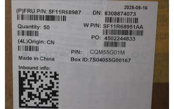 Lenovo 5F11R68987 FAN Abby 1.0 Intel FRU Fan UMA HUAYING