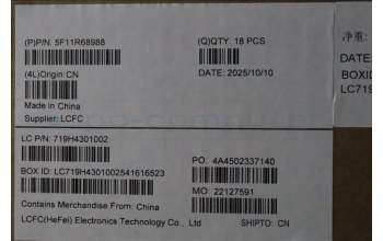 Lenovo 5F11R68988 FAN FRU Fan Kits(L+R) AVC