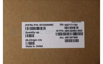 Lenovo 5F30S94982 FINGER_PRT FP BD W 21AT CG