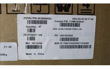 Lenovo 5F30S95032 FINGER_PRT FP C 82XD AB
