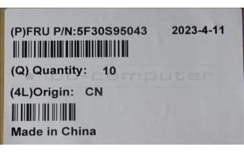 Lenovo 5F30S95043 FINGER_PRT FingerPrintModule C 82Y3 Grey