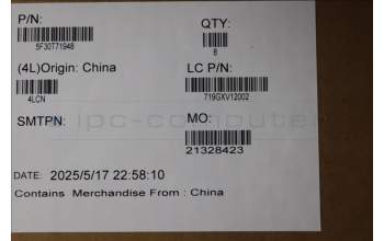Lenovo 5F30T71948 FINGER_PRT FP BD L 21R0 GY TB16pG6 FP