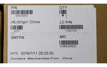 Lenovo 5H40H35615 HEATSINK Thermal Module L Yoga 3 14 DIS