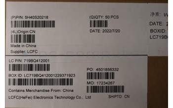 Lenovo 5H40S20218 HEATSINK Heatsink L 82H7 TAISOL UMA