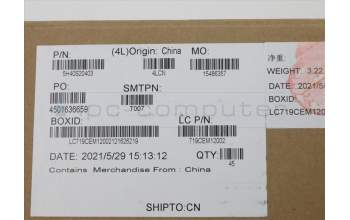 Lenovo 5H40S20403 HEATSINK Thermal module L82N3 WH