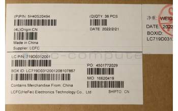 Lenovo 5H40S20494 Heatsink L 82LU TAISOL