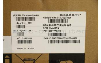 Lenovo 5H40S20527 HEATSINK Heatsink C 82UD Huaying