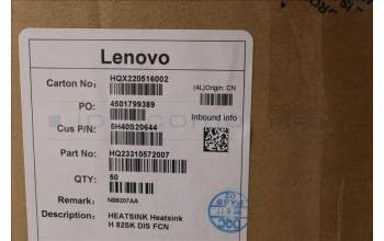 Lenovo 5H40S20644 HEATSINK Heatsink H 82SK DIS FCN