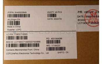 Lenovo 5H40S20649 HEATSINK Heatsink L 82TL TAISOL DIS