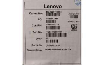 Lenovo 5H40S20738 HEATSINK Heatsink H 21EL FCN