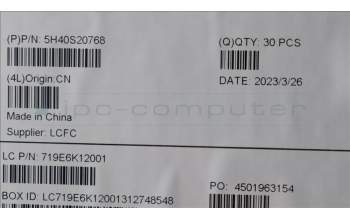 Lenovo 5H40S20768 HEATSINK Heatsink L 82YT UMA AVC