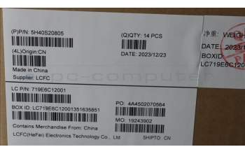 Lenovo 5H40S20805 HEATSINK Heatsink L 82WR WEIHONG