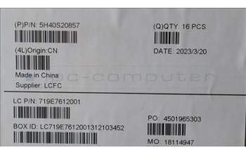 Lenovo 5H40S20857 HEATSINK Heatsink L 83BU AVC