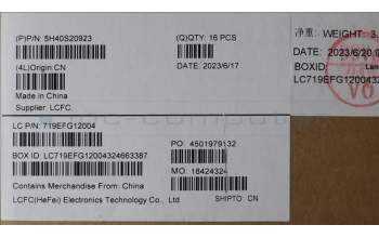 Lenovo 5H40S20923 HEATSINK Heatsink L 83AR GN21 TAISOL