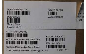 Lenovo 5H40S21110 HEATSINK HEATSINK L 83FF AVC