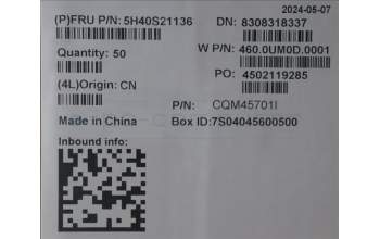 Lenovo 5H40S21136 HEATSINK Heatsink W 21MW HY RMB