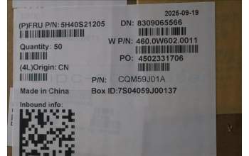 Lenovo 5H40S21205 HEATSINK Heatsink W 21SG KIPO RPL H