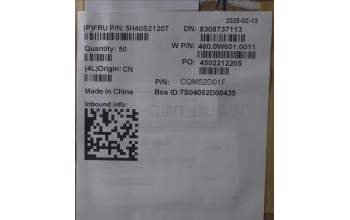 Lenovo 5H40S21207 HEATSINK Heatsink W 21SG KIPO RPL U