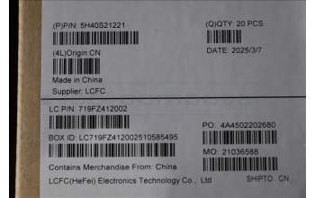 Lenovo 5H40S21221 HEATSINK HEATSINK L 83K8 TAISOL