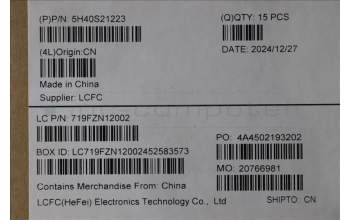 Lenovo 5H40S21223 HEATSINK HEATSINK L 83K7 TAISOL