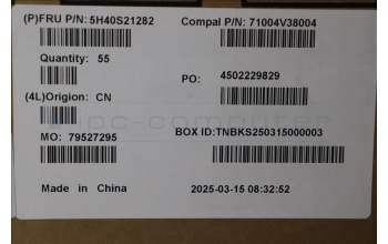 Lenovo 5H40S21282 HEATSINK Heatsink C 83KG FCN