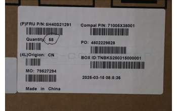 Lenovo 5H40S21291 HEATSINK Heatsink C 83LX FCN