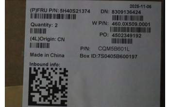 Lenovo 5H40S21374 HEATSINK Heatsink W21US HY