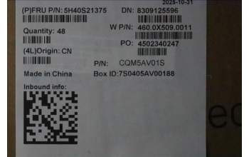 Lenovo 5H40S21375 HEATSINK Heatsink W21US KIPO