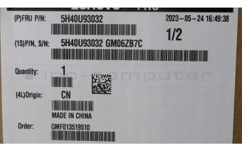 Lenovo 5H40U93032 HEATSINK Hornet CPU Heatsink Active