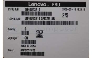 Lenovo 5H40U93210 HEATSINK 7L ARL_HX CPU Cooler