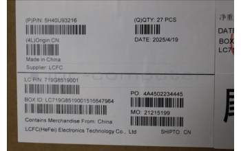 Lenovo 5H40U93216 HEATSINK QC Tiny Mini 60W Heatsink,CM