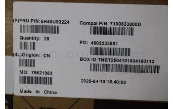 Lenovo 5H40U93224 HEATSINK Yoga27 AIO Dis TSL HS