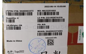 Lenovo 5H40X63373 HEATSINK A DIS TM for yoga2022,AVC