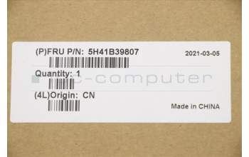 Lenovo 5H41B39807 HEATSINK Heatsink C 82FE I3 UMA