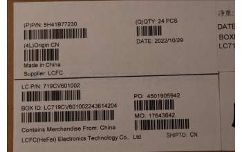 Lenovo 5H41B77230 HEATSINK FRU THM K14 INTEL Taisol