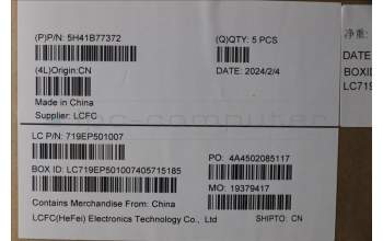 Lenovo 5H41B77372 HEATSINK THMASSY w/FAN WN21X4QN20P2 AVC