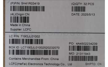 Lenovo 5H41R03419 HEATSINK FRU MT062_UMA_THM_ASSY DELTA